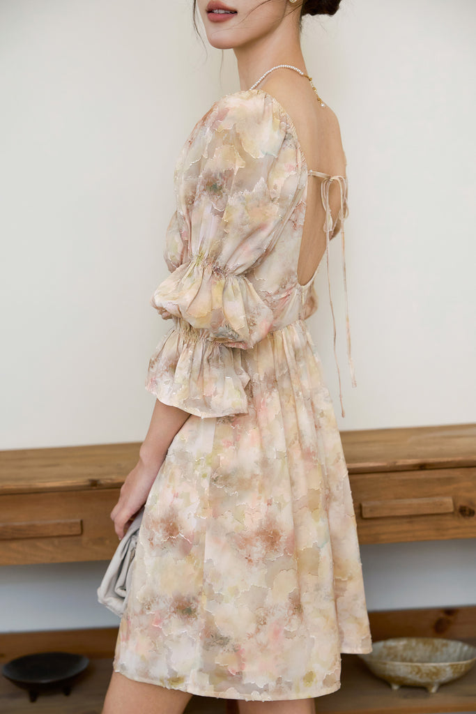 Prelaunch: Gentle Muse Padded Puffy Sleeves Dress - [XS/S/M/L/XL/XXL]