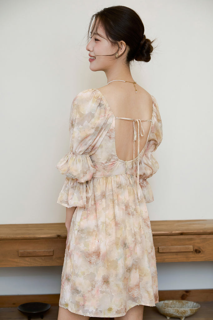 Prelaunch: Gentle Muse Padded Puffy Sleeves Dress - [XS/S/M/L/XL/XXL]