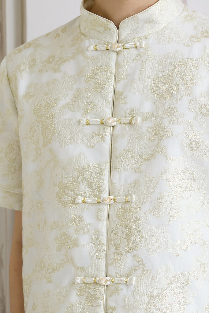 Prelaunch: 锦和 Harmony of Jinhe Jacquard Men Shirt - Light Champagne [S/M/L/XL/2XL/3XL]