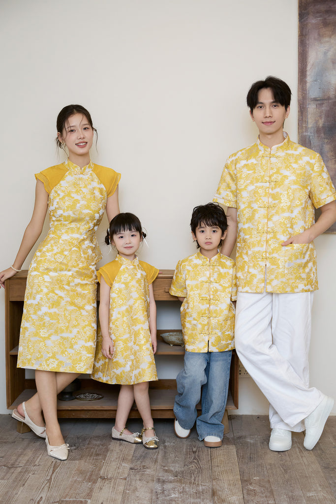 Prelaunch: 瑞锦 Golden Grace Cheongsam Top - Yellow [XS/S/M/L/XL/XXL]