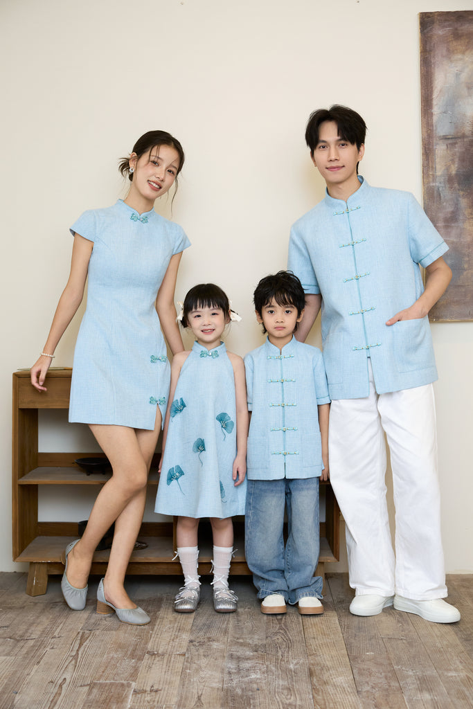 Prelaunch: 雅致 Maison Élegante Tweed Men Shirt - Blue [S/M/L/XL/2XL/3XL]