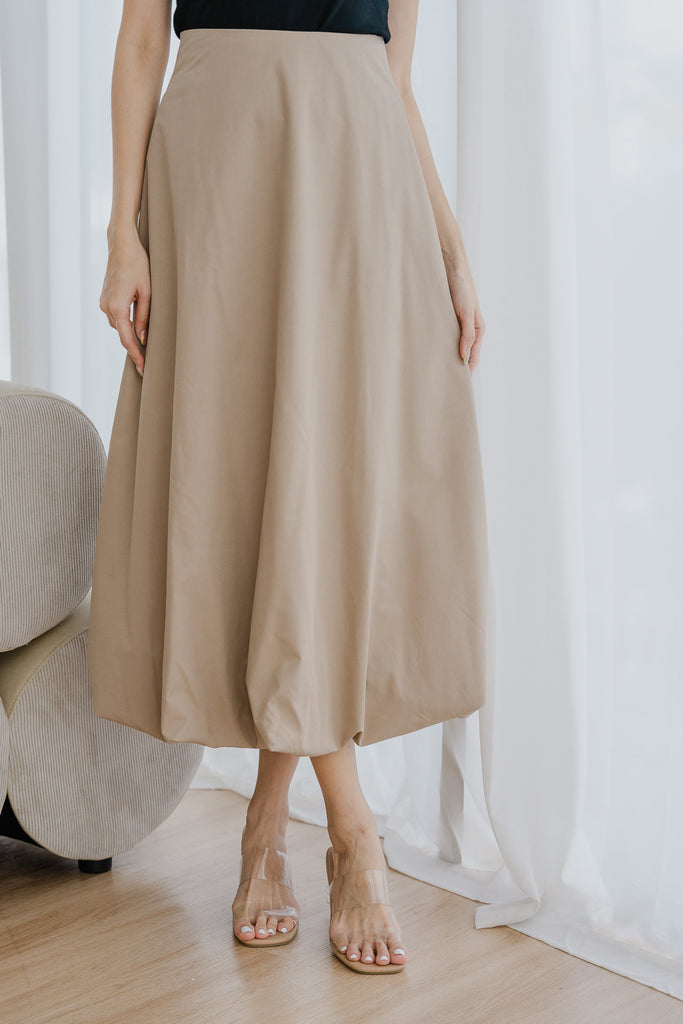 Sandro Balloon A-line Skirt - Taupe [XS/S/M/L/XXL]