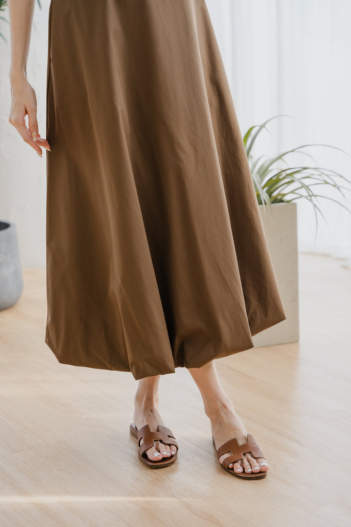 Sandro Balloon A-line Skirt - Brown [XS/S/M/L/XXL]