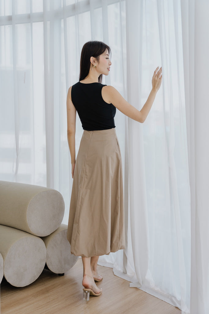 Sandro Balloon A-line Skirt - Taupe [XS/S/M/L/XXL]