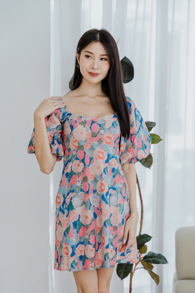 Mon Cheri Bustier Seam Dress Romper - Rose [XS/S/M/L/XL/XXL]