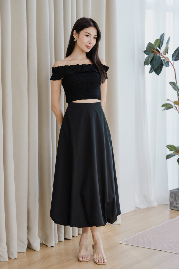 Sandro Balloon A-line Skirt - Black [XS/S/M/L/XXL]