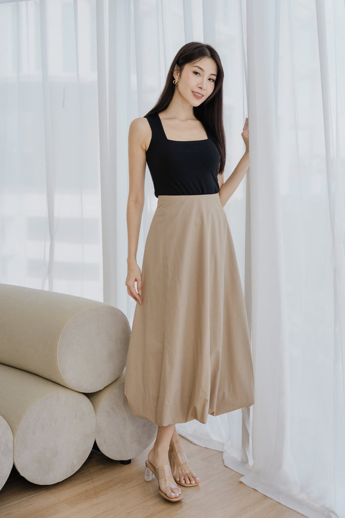 Sandro Balloon A-line Skirt - Taupe [XS/S/M/L/XXL]