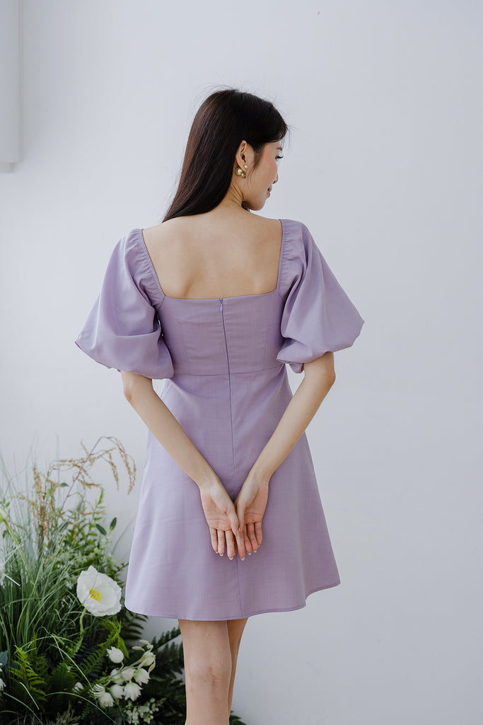 Mon Cheri Bustier Seam Dress Romper - Lilac [XS/S/M/L/XL/XXL]