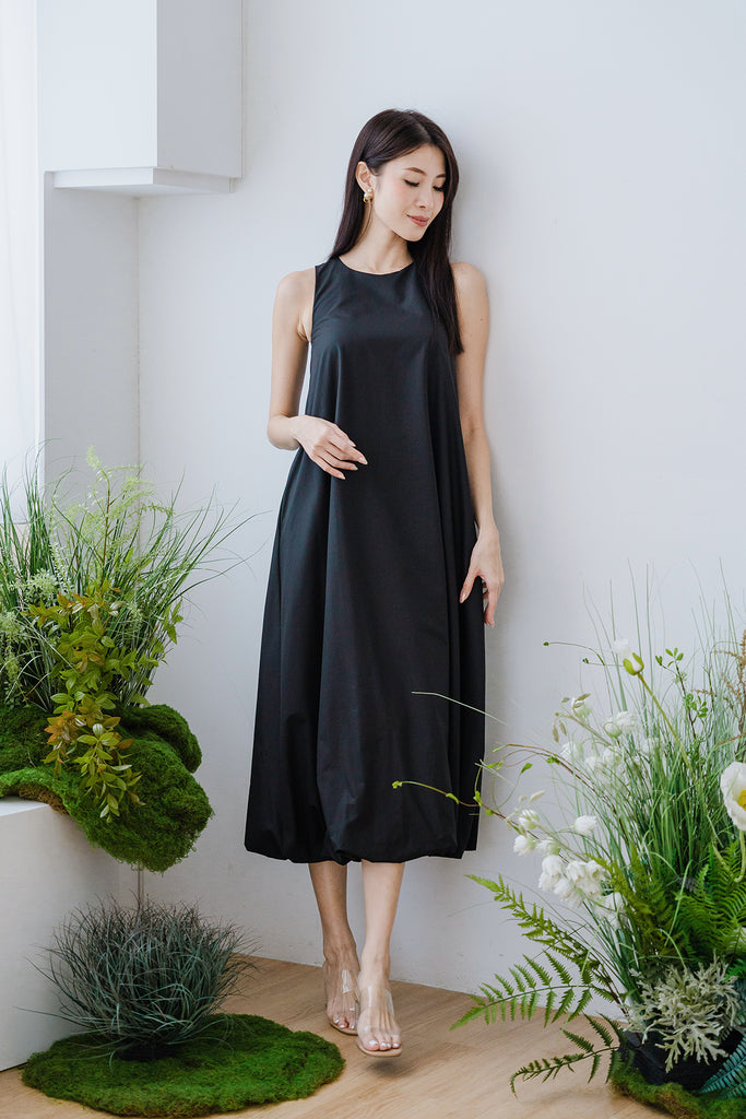 Sandra Cocoon Trapeze Maxi - Black [XS/S/M/L/XL/XXL]