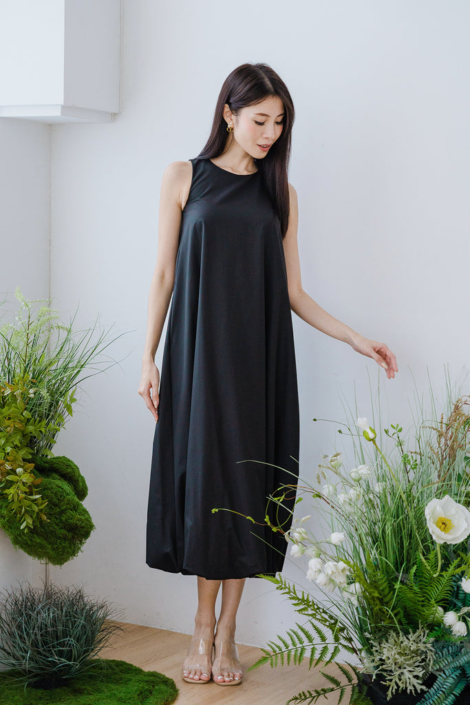 Sandra Cocoon Trapeze Maxi - Black [XS/S/M/L/XL/XXL]