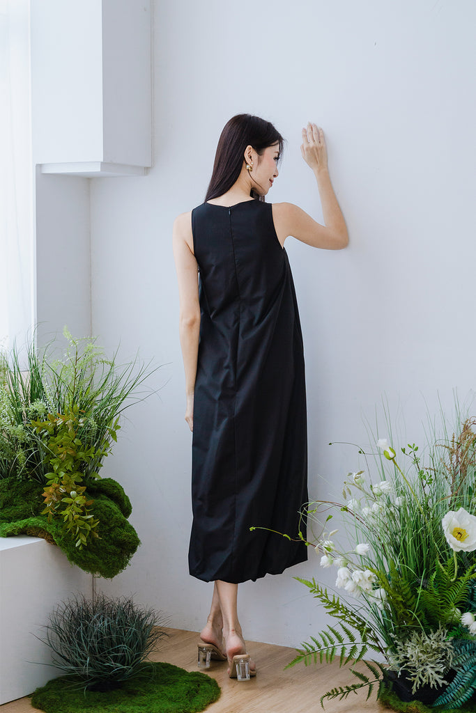 Sandra Cocoon Trapeze Maxi - Black [XS/S/M/L/XL/XXL]