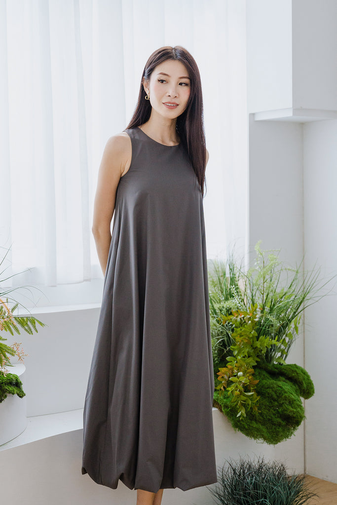 Sandra Cocoon Trapeze Maxi - Dark Grey [XS/S/M/L/XL/XXL]