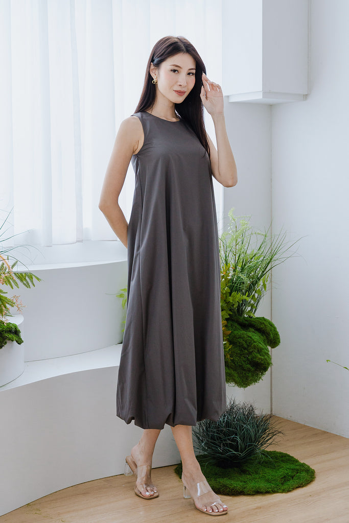 Sandra Cocoon Trapeze Maxi - Dark Grey [XS/S/M/L/XL/XXL]