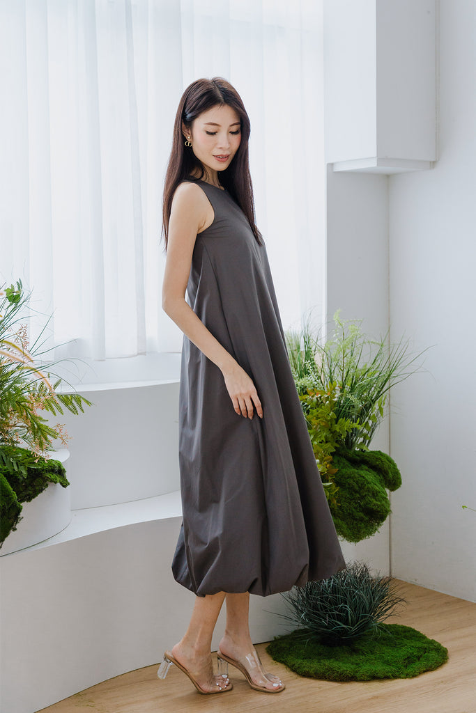 Sandra Cocoon Trapeze Maxi - Dark Grey [XS/S/M/L/XL/XXL]