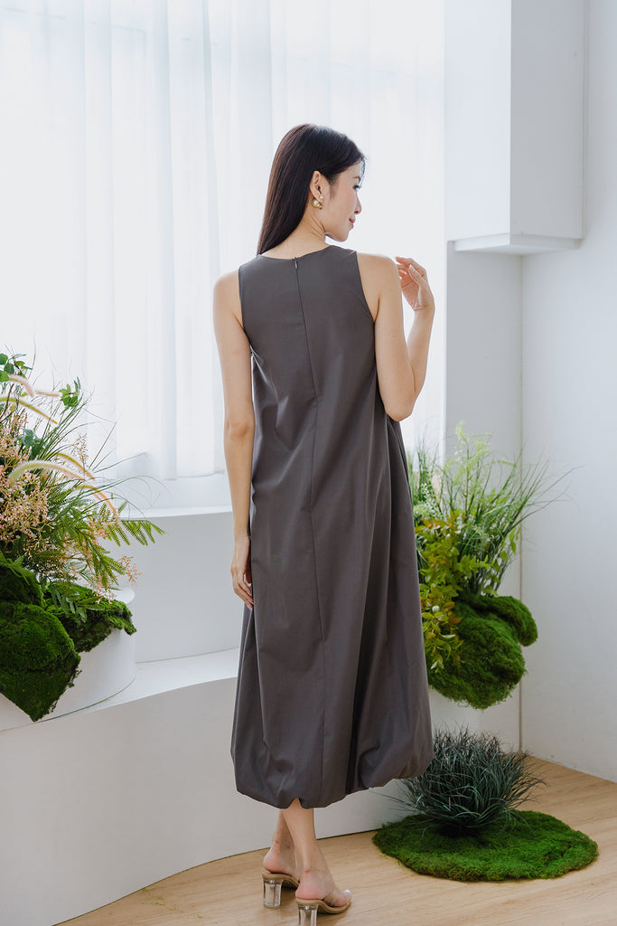 Sandra Cocoon Trapeze Maxi - Dark Grey [XS/S/M/L/XL/XXL]