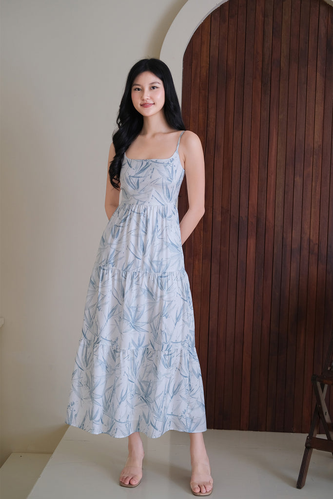 Amelyn Spaghetti Tier Dress - Teal [XS/S/M/L/XL/XXL]