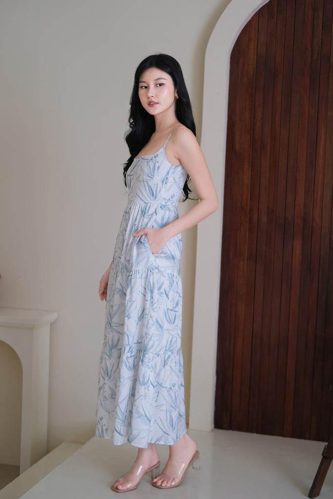 Amelyn Spaghetti Tier Dress - Teal [XS/S/M/L/XL/XXL]