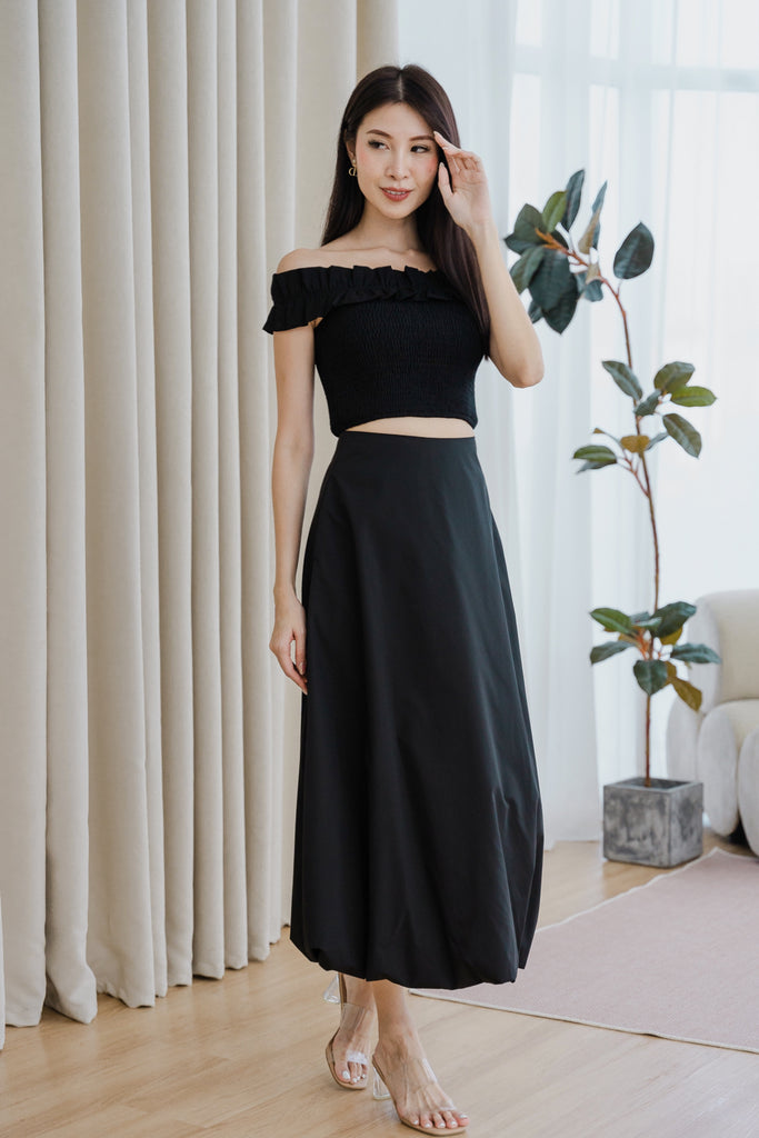 Sandro Balloon A-line Skirt - Black [XS/S/M/L/XXL]