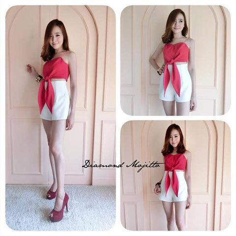 Tea Binding Bralet - Rose