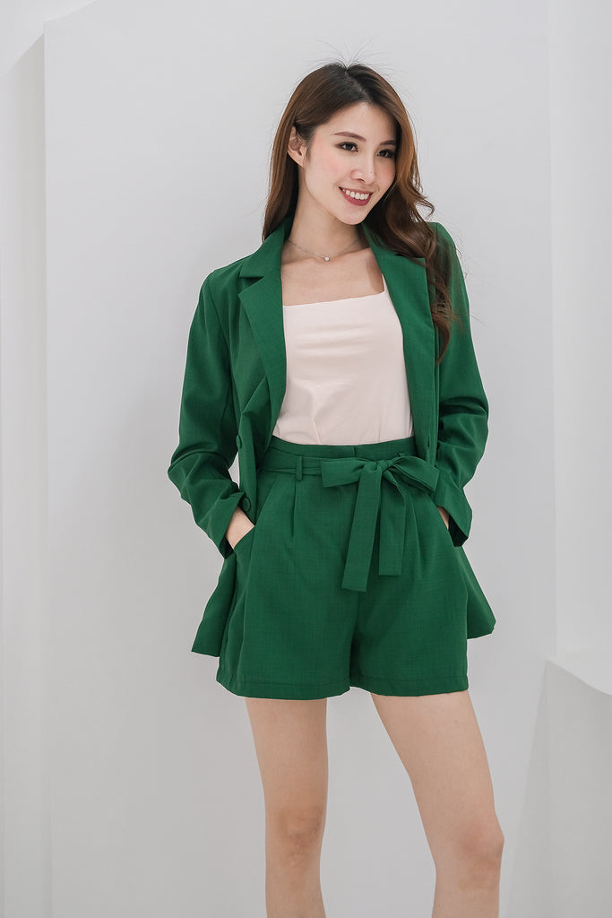 Girl Boss Blazer & Shorts SET - Kelly Green [XS/S/M/L/XL]