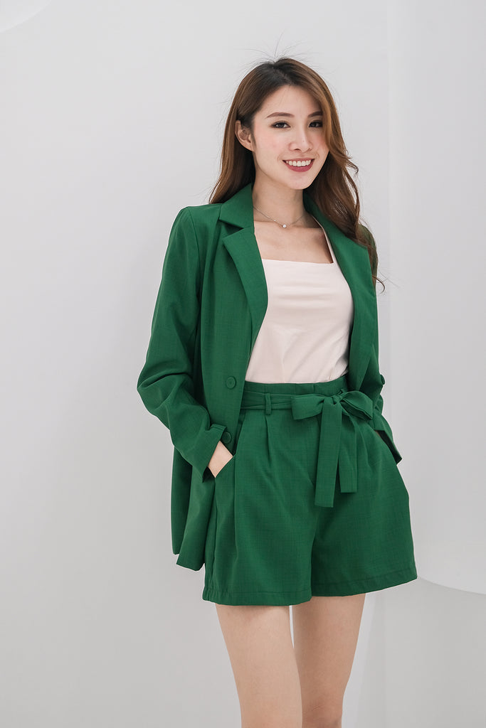 Girl Boss Blazer & Shorts SET - Kelly Green [XS/S/M/L/XL]