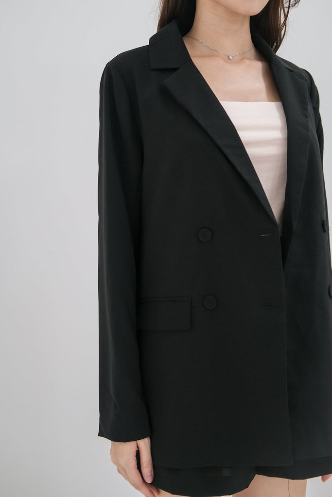 Girl Boss Blazer & Shorts SET - Black [XS/S/M/L/XL]