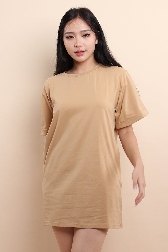 nude t shirt dress short sleeve tee dress