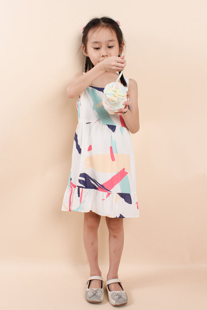 Little Picasso Kids Dress - Pink [12M/18M/2Y/3Y/4Y/5Y/6Y]